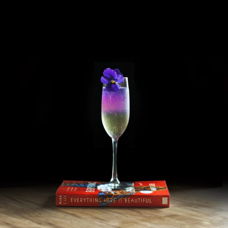book and cocktails