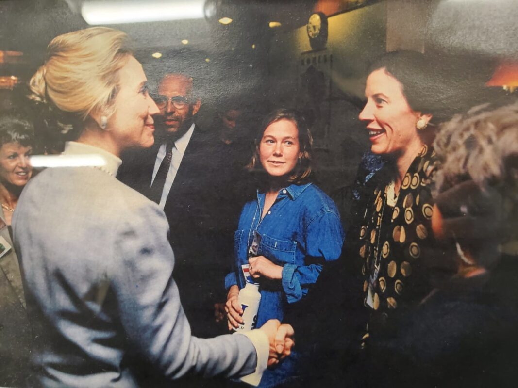 Kate and Hillary Clinton